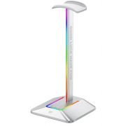Стойка за слушалки FragON Watchtower 2U RGB, бял на супер цени