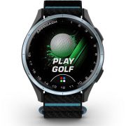 Смарт часовник Garmin Approach J1 Junior, 43 мм, черен/светлосин на супер цени