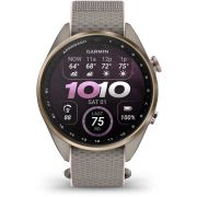 Смарт часовник Garmin Approach S72, 43 мм, златист/сив на супер цени