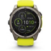 Смарт часовник Garmin Fenix 8 Solar, 51 мм, черен/жълт на супер цени