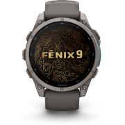Смарт часовник Garmin Fenix 9, 47 мм, сив на супер цени