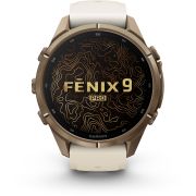 Смарт часовник Garmin Fenix 9 Pro inReach, 43 мм, златист/кремав на супер цени