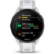 Смарт часовник Garmin Forerunner 165 Music, 43 мм, бял/сив на супер цени