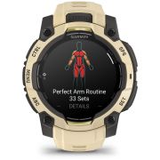 Смарт часовник Garmin Instinct 3 AMOLED Limited Edition, 45 мм, кремав/черен на супер цени