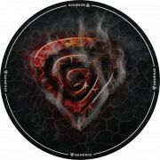 Килимче за стол Genesis Tellur 400 Round Lava, черен на супер цени