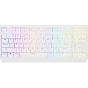 Безжична геймърска клавиатура Genesis Thor 230 TKL, бял на супер цени