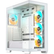 Компютърна кутия GIGABYTE C500 PANORAMIC STEALTH ICE, бял на супер цени