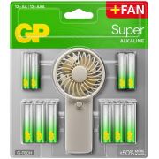 Комплект алкални батерии  GP Super Summer Pack с вентилатор на супер цени