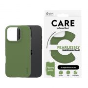Гръб PanzerGlass Care Fashionable за Apple iPhone 16 Pro, зелен на супер цени