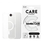 Гръб PanzerGlass CARE Samba MagSafe за Apple iPhone 16e/17e, прозрачен/бял на супер цени