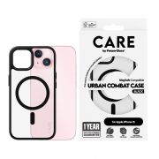 Гръб PanzerGlass Care за Apple iPhone 15, прозрачен/черен на супер цени