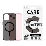 Гръб PanzerGlass Care Smokey MagSafe за Apple iPhone 15, черен на супер цени