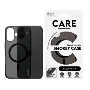 Гръб PanzerGlass Care Smokey MagSafe за Apple iPhone 16, черен на супер цени
