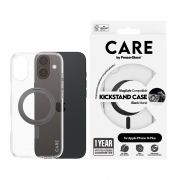 Гръб PanzerGlass Care Kickstand MagSafe за Apple iPhone 16 Plus, прозрачен/черен на супер цени