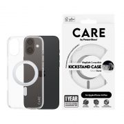 Гръб PanzerGlass Care Kickstand MagSafe за Apple iPhone 16 Plus, прозрачен/сребрист на супер цени