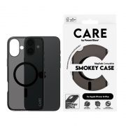 Гръб PanzerGlass Care Smokey MagSafe за Apple iPhone 16 Plus, черен на супер цени