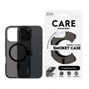 Гръб PanzerGlass Care Smokey MagSafe за Apple iPhone 16 Pro, черен на супер цени