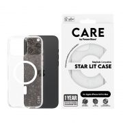 Гръб PanzerGlass Care Star Lit за Apple iPhone 16 Pro Max, прозрачен/бял на супер цени