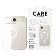 Гръб PanzerGlass Care Samba за Apple iPhone Air, прозрачен/бял на супер цени