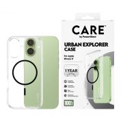 Гръб PanzerGlass Care Urban Explorer за Apple iPhone 17, прозрачен/черен на супер цени