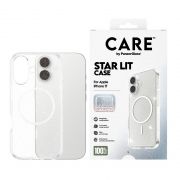 Гръб PanzerGlass Care Star Lit за Apple iPhone 17, прозрачен/бял на супер цени
