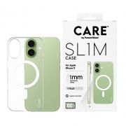 Гръб PanzerGlass Care SuperSlim за Apple iPhone 17, прозрачен/бял на супер цени
