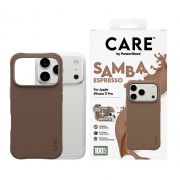 Гръб PanzerGlass Care Samba за Apple iPhone 17 Pro, кафяв на супер цени