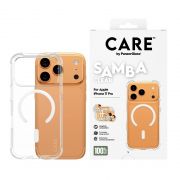 Гръб PanzerGlass Care Samba за Apple iPhone 17 Pro, прозрачен/бял на супер цени