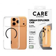 Гръб PanzerGlass Care Urban Explorer за Apple iPhone 17 Pro, прозрачен/черен на супер цени