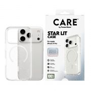 Гръб PanzerGlass Care Star Lit за Apple iPhone 17 Pro, прозрачен/бял на супер цени