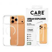 Гръб PanzerGlass Care Urban Explorer за Apple iPhone 17 Pro Max, прозрачен/бял на супер цени