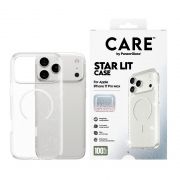 Гръб PanzerGlass Care Star Lit за Apple iPhone 17 Pro Max, прозрачен/бял на супер цени