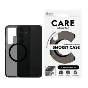 Гръб PanzerGlass Care Smokey Magnetic QI за Samsung Galaxy S24, черен на супер цени