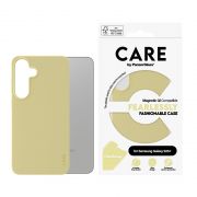 Гръб PanzerGlass Care Rearlessly Fashionable Magnetic QI за Samsung Galaxy S25+, жълт на супер цени