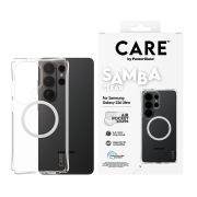 Гръб  PanzerGlass CARE Samba за Samsung Galaxy S26 Ultra, прозрачен/бял на супер цени