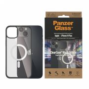 Гръб PanzerGlass ClearCase MagSafe за Apple iPhone 14 Plus, прозрачен/черен на супер цени