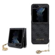 Гръб GUESS 4G Charms за Samsung Galaxy Z Flip 5, сив на супер цени