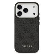 Гръб GUESS 4G MagSafe за Apple iPhone 17 Pro, черен на супер цени