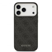 Гръб GUESS 4G MagSafe за Apple iPhone 17 Pro Max, черен на супер цени