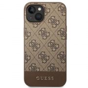Гръб GUESS 4G Stripe за Apple iPhone 13/14, кафяв на супер цени