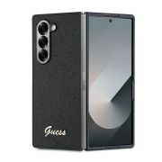 Гръб GUESS Glitter Flakes Metal Logo за Samsung Galaxy Z Fold 6, черен на супер цени
