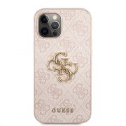 Гръб  GUESS 4G Metal Logo за Apple iPhone 12 Pro Max, розов на супер цени