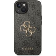 Гръб  GUESS 4G Metal Logo за Apple iPhone 15, сив на супер цени