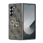 Гръб GUESS 4G Metal Logo за Samsung Galaxy Z Fold 6, кафяв на супер цени