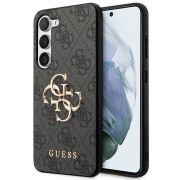 Гръб  GUESS 4G Metal Logo за Samsung Galaxy S24, сив на супер цени
