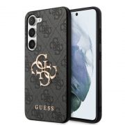 Гръб  GUESS 4G Metal Logo за Samsung Galaxy S23, сив на супер цени