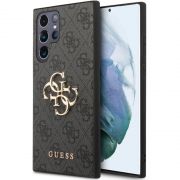 Гръб GUESS 4G Metal Logo за Samsung Galaxy S24 Ultra, сив на супер цени