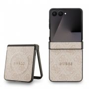Гръб GUESS Leather 4G Colored Ring за Samsung Galaxy Z Flip 7, розов на супер цени
