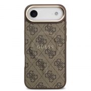 Гръб GUESS 4G Gold Frame MagSafe за Apple iPhone Air, кафяв на супер цени