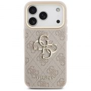 Гръб  GUESS 4G Metal Logo за Apple iPhone 17 Pro, розов на супер цени